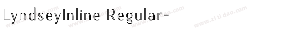 LyndseyInline Regular字体转换